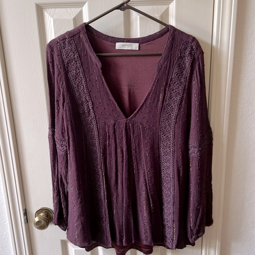 Purple A Beautiful Soul (Arula) Blouse - 1X